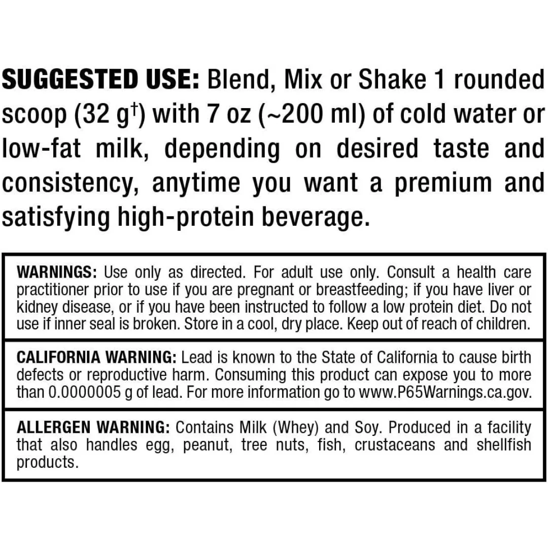 Allmax Gold All Whey Ingredients