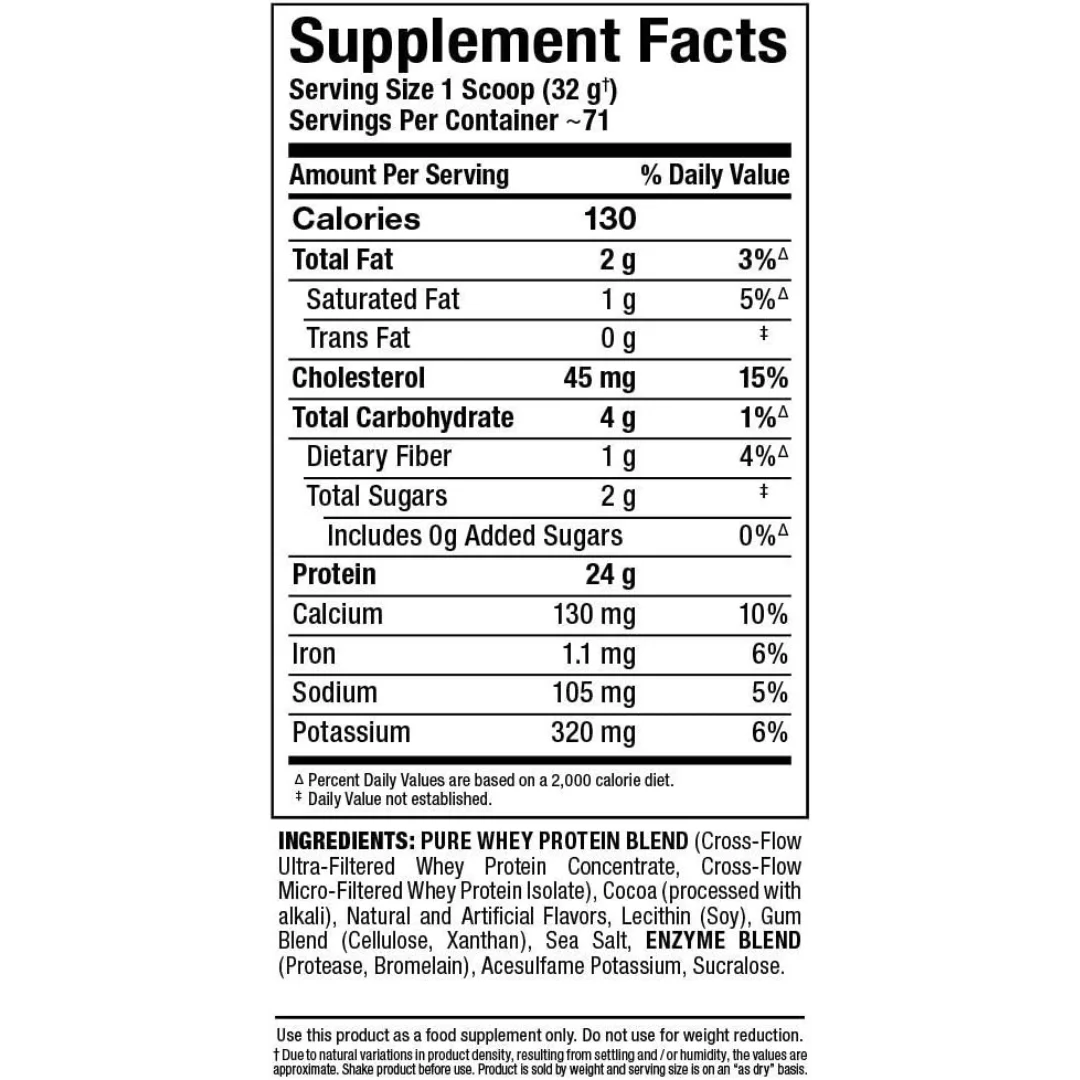 Allmax Gold All Whey Nutrition Facts