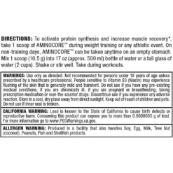 Allmax Aminocore BCAA Directions