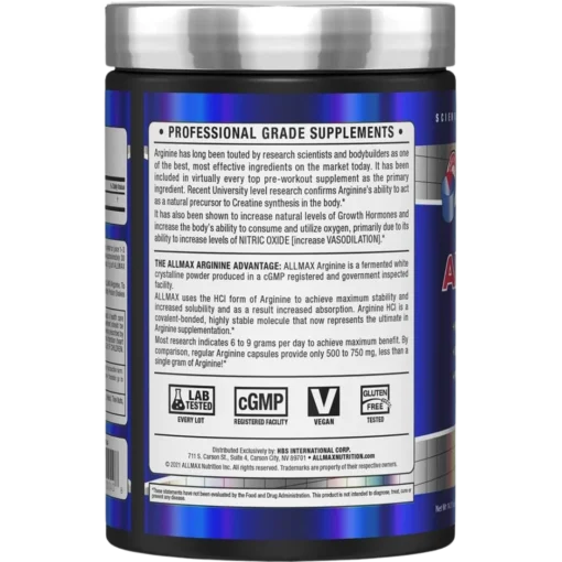 Allmax Arginine HCI Professional Grade Supplements