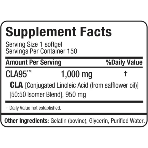 Allmax CLA Supplement Facts