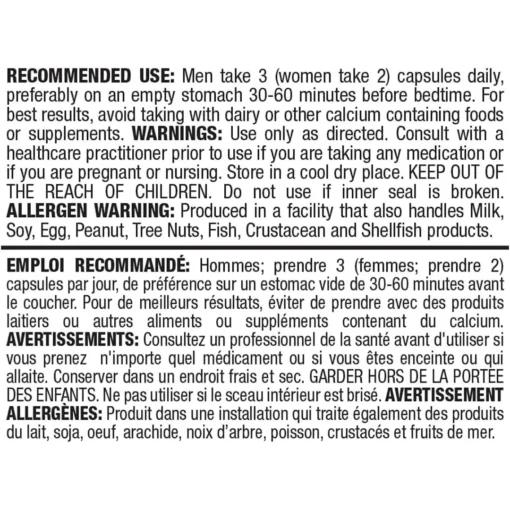 Allmax ZMX Recommended Use