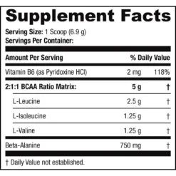 BCAA PRO 5000 Nutrition Facts