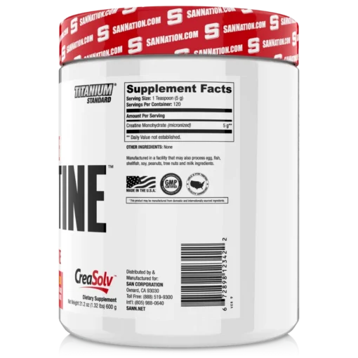 San Performance Creatine supplement facts